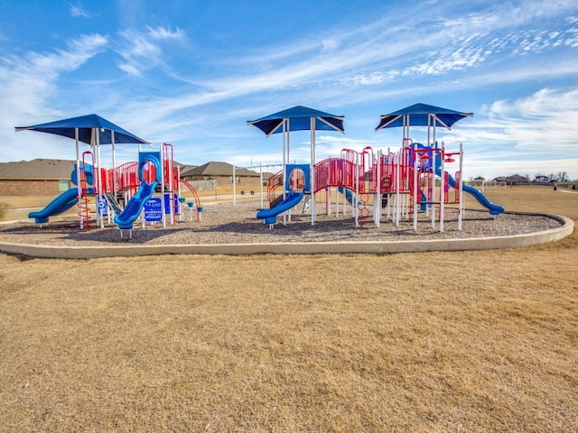 view of jungle gym