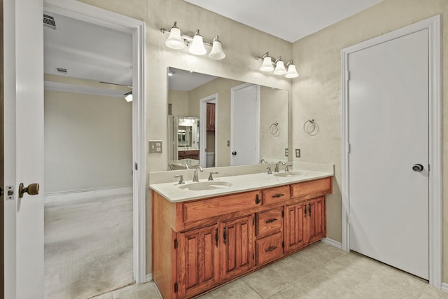 bathroom with vanity