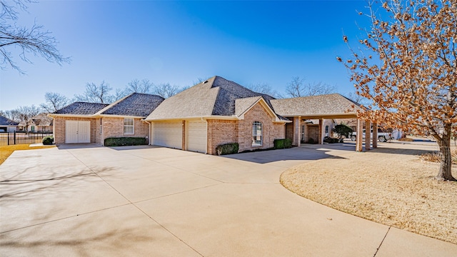 view of front of home featuring a garage