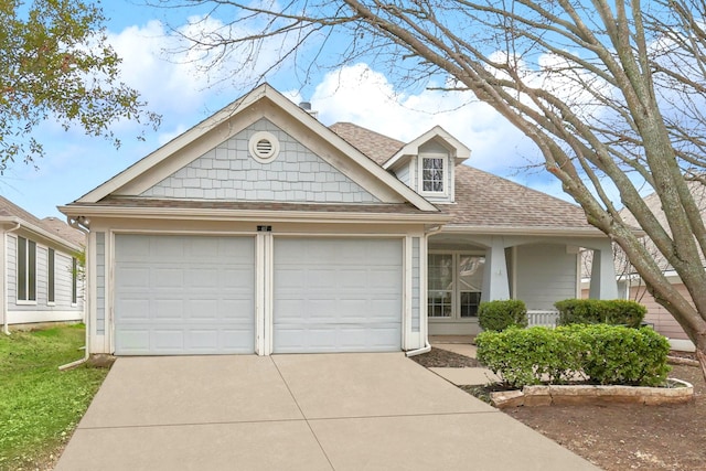 view of front of house featuring a garage