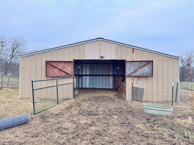 view of outbuilding