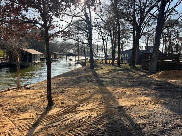 exterior space featuring a boat dock