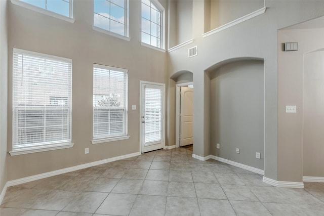 view of tiled foyer entrance