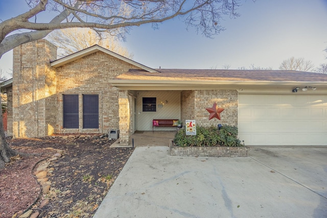 ranch-style house with a garage