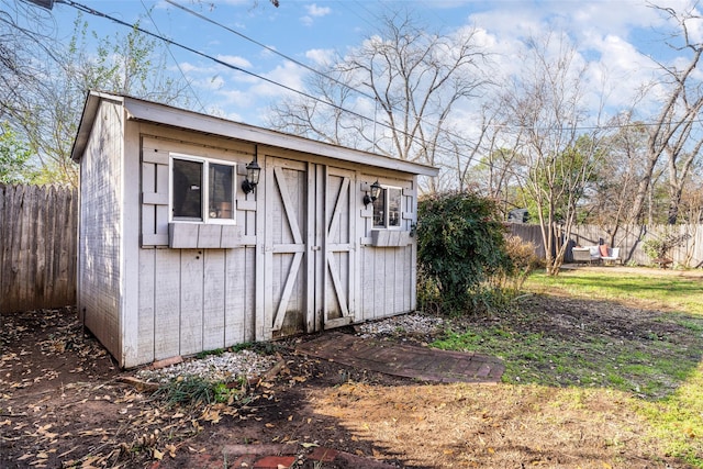 view of outbuilding