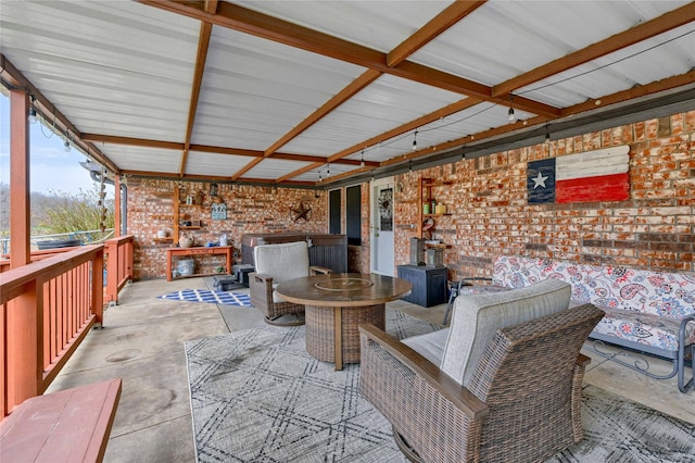 view of patio / terrace featuring an outdoor hangout area