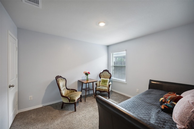 bedroom with carpet