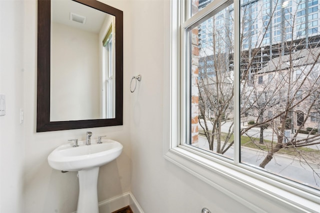 bathroom with plenty of natural light