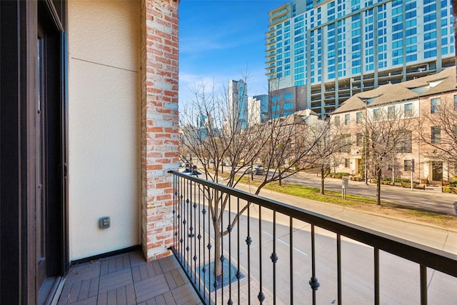 view of balcony