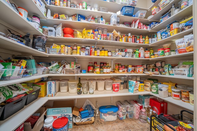 view of pantry