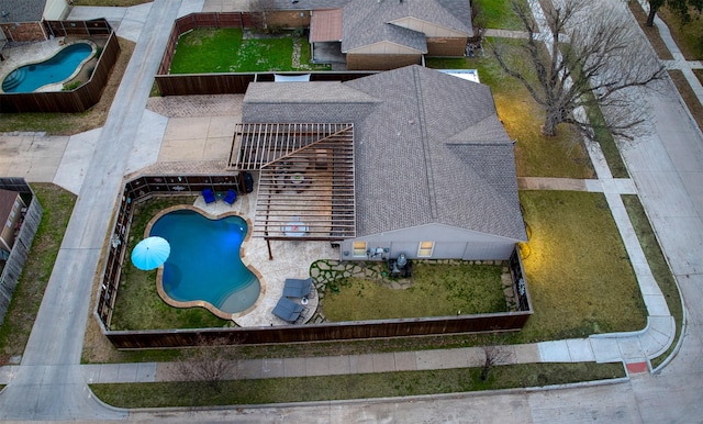 birds eye view of property