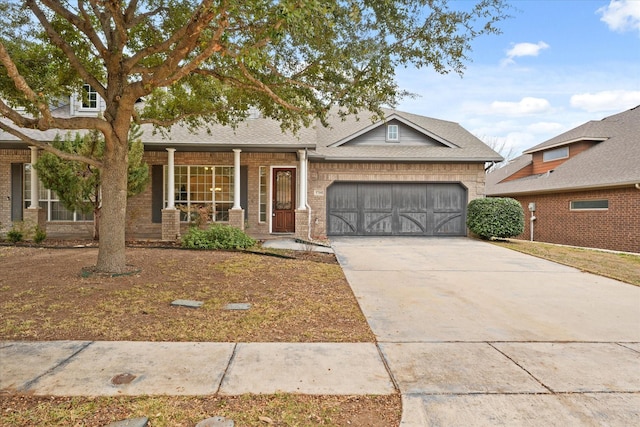 craftsman-style house with a garage