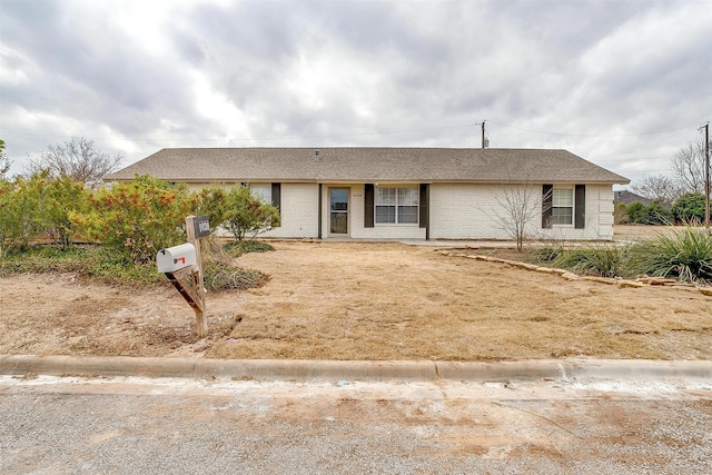 view of ranch-style home