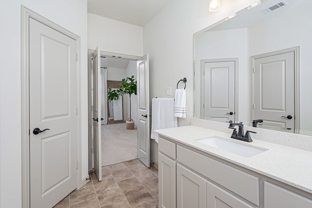 bathroom featuring vanity