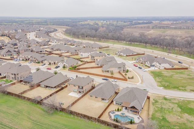 bird's eye view featuring a residential view