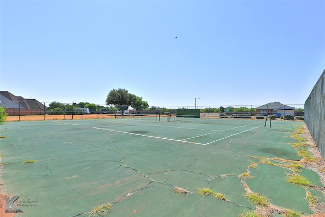 view of tennis court