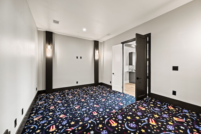 interior space with carpet flooring