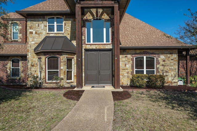 597 Imagine Dr, Lindale, TX 75771 - view of front facade featuring a front lawn