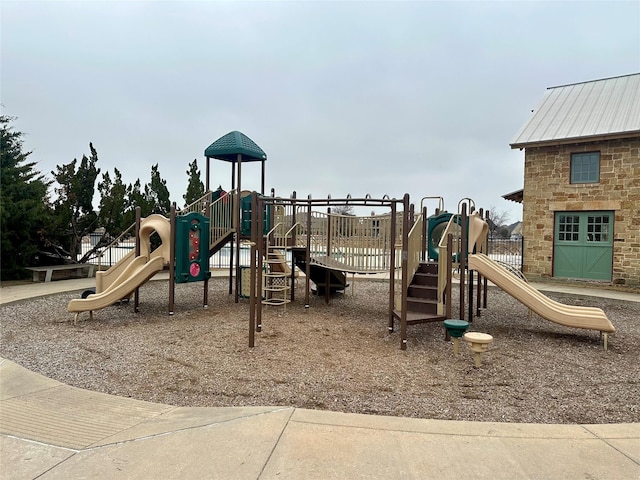 view of jungle gym