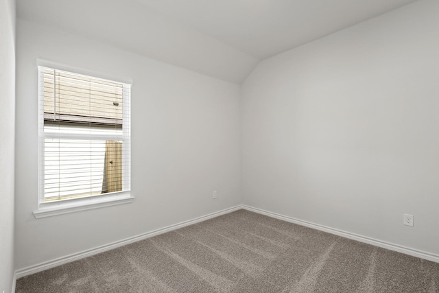 2413 Dahlia Dr, Fort Worth, TX 76123 - unfurnished room featuring carpet, baseboards, and lofted ceiling