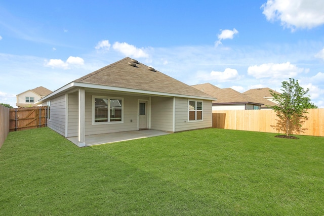 2413 Dahlia Dr, Fort Worth, TX 76123 - back of property with a patio and a shingled roof