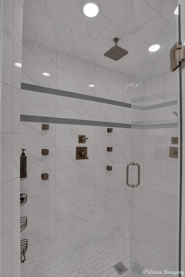 bathroom with walk in shower