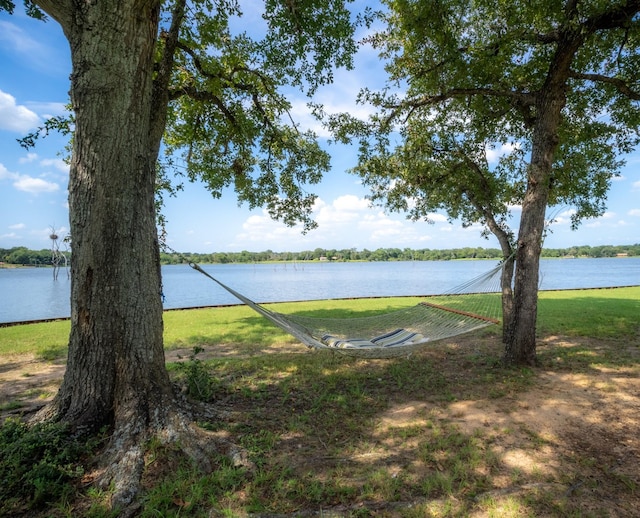 property view of water