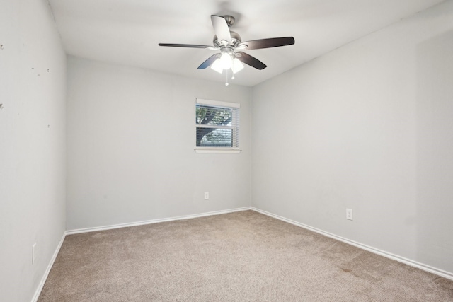3404 Peachtree Ln, Pantego, TX 76013 - carpeted empty room featuring baseboards and a ceiling fan