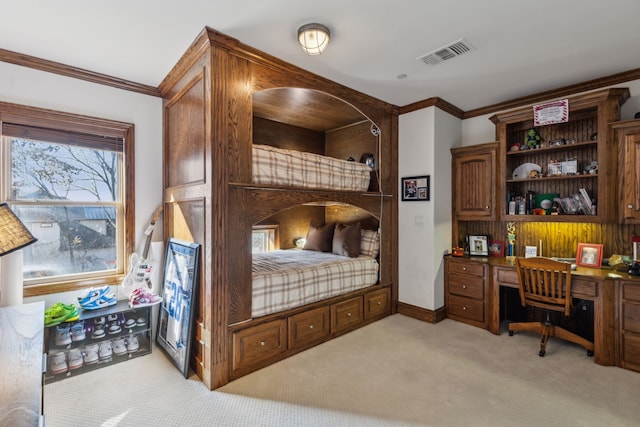 650 Maple Creek Dr, Fairview, TX 75069 - bedroom with ornamental molding and light colored carpet