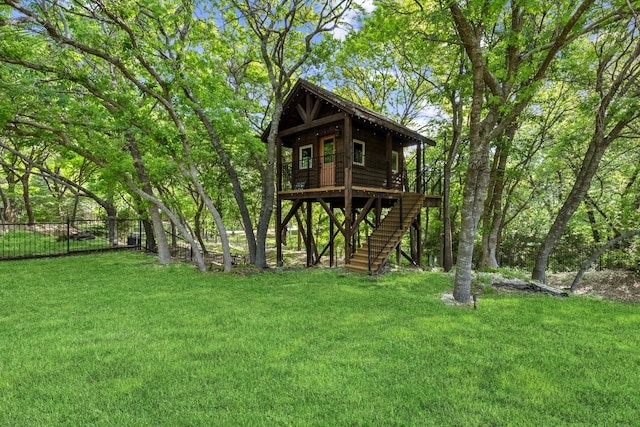 650 Maple Creek Dr, Fairview, TX 75069 - view of outbuilding featuring stairs