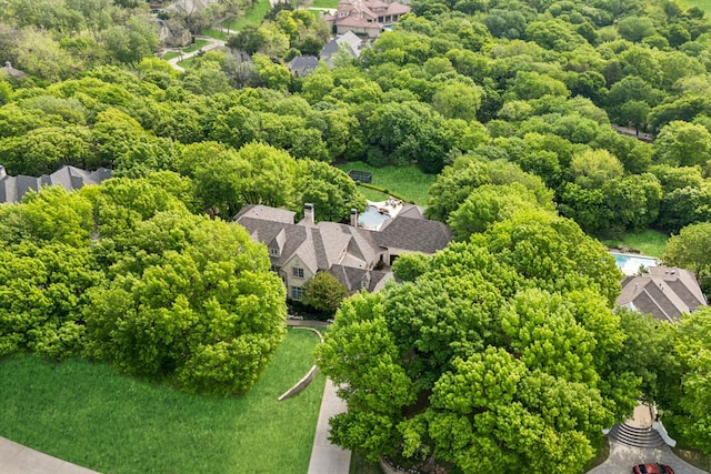 650 Maple Creek Dr, Fairview, TX 75069 - aerial view of residential area with a forest