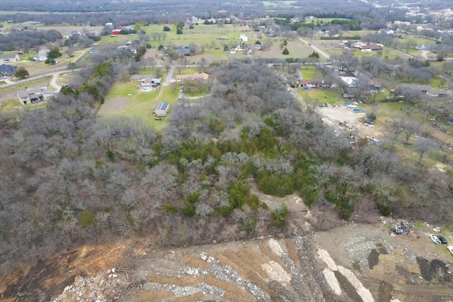 drone / aerial view with a rural view