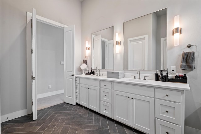 bathroom featuring vanity