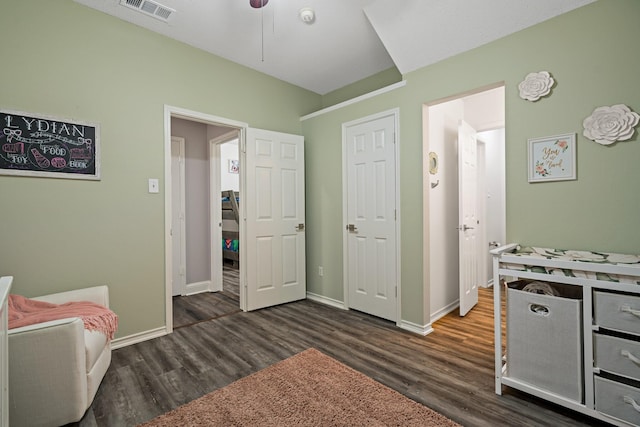 interior space featuring dark hardwood / wood-style floors