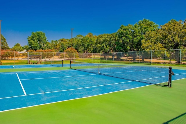 view of tennis court