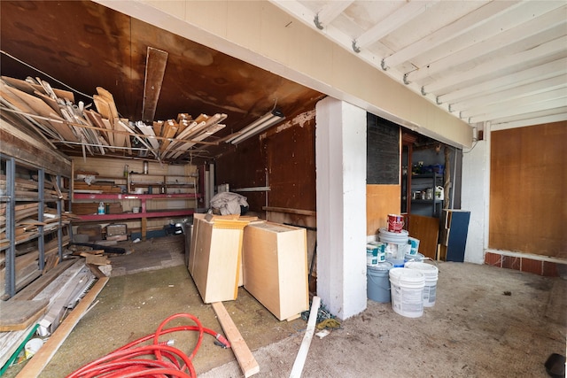 view of attic