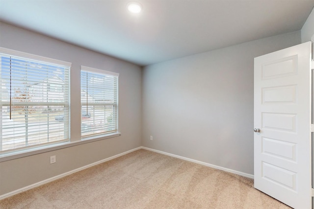 view of carpeted empty room