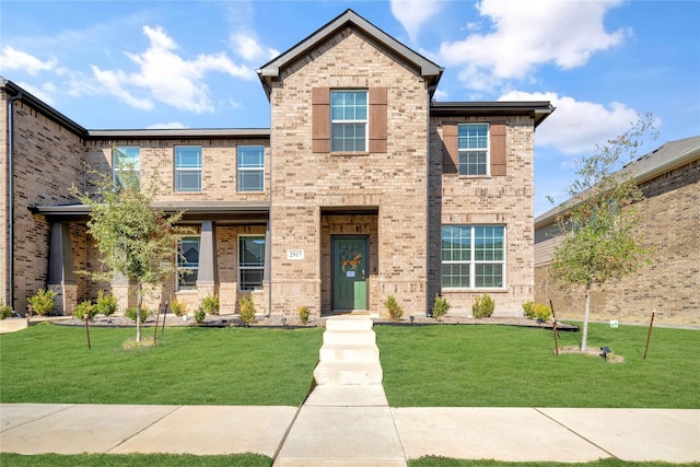 craftsman house with a front yard