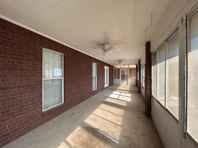 view of patio / terrace with ceiling fan