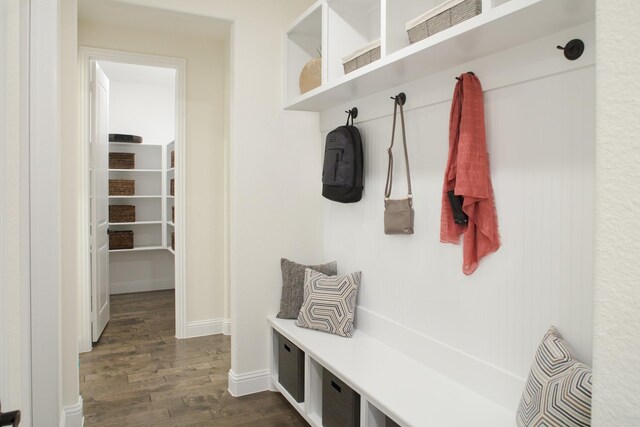 2220 Esher Dr, Little Elm, TX 75068 - mudroom with dark hardwood / wood-style floors
