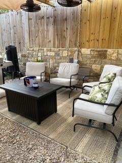 view of patio with outdoor lounge area