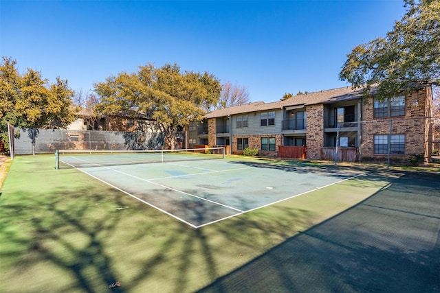 view of tennis court