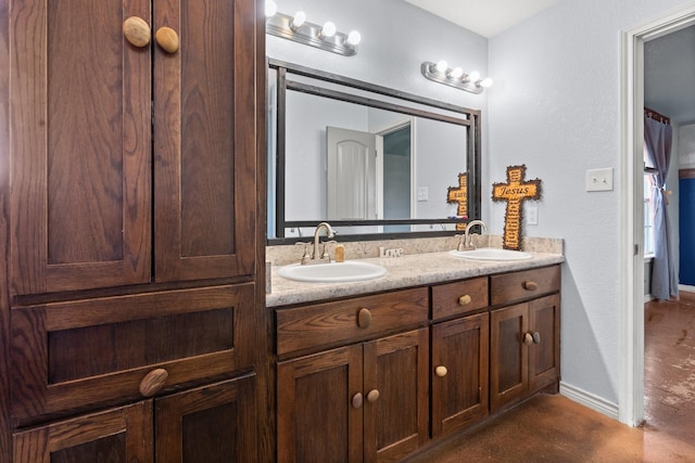 bathroom with vanity