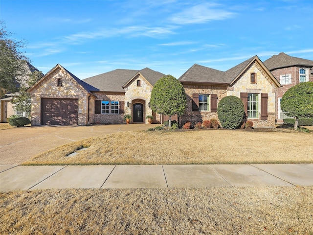 2404 Arbor Gate Ln, Colleyville, TX 76034 - kitchen featuring stainless steel appliances, a kitchen island with sink, tasteful backsplash, dark wood-style flooring, and ornamental molding