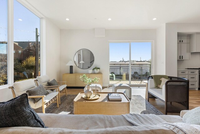 bedroom featuring light hardwood / wood-style floors