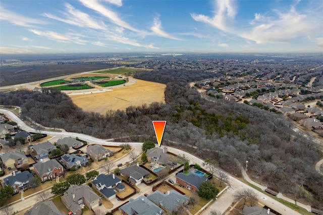 birds eye view of property