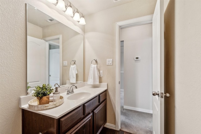 bathroom with vanity