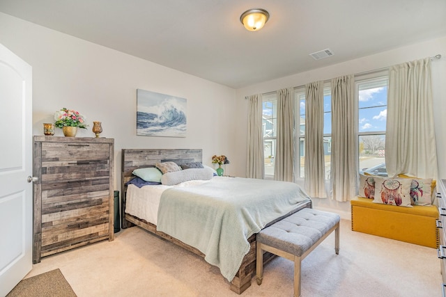 bedroom with carpet floors