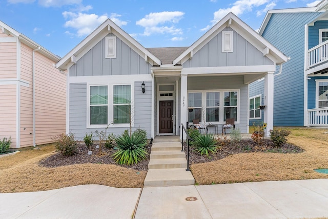 view of front of home with a porch