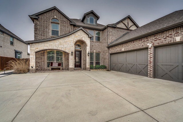 view of front of home featuring a garage